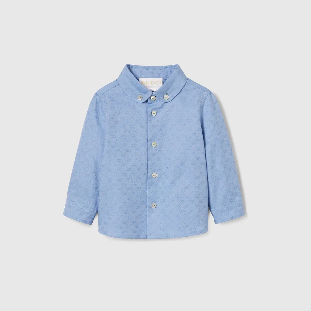 Baby Oxford Cotton Gg Shirt