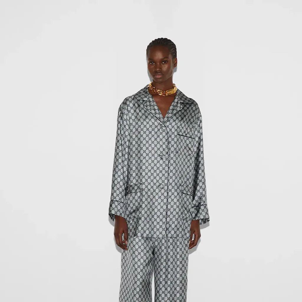Gg Silk Twill Shirt