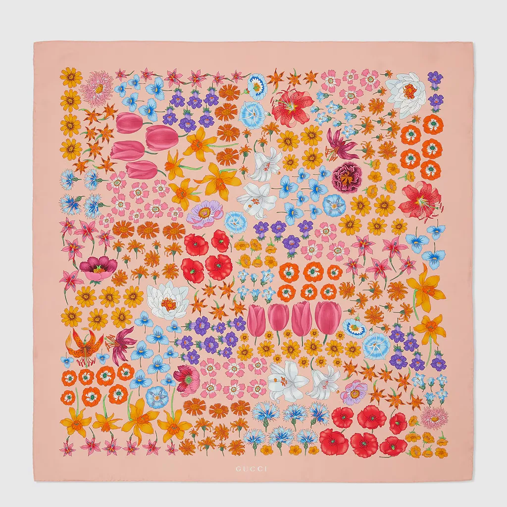 Printed Silk Carré