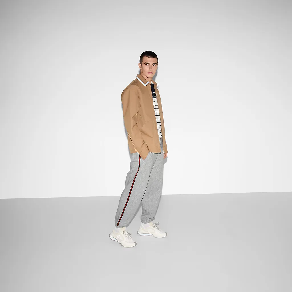 Cotton Jersey Jogging Pant With Web