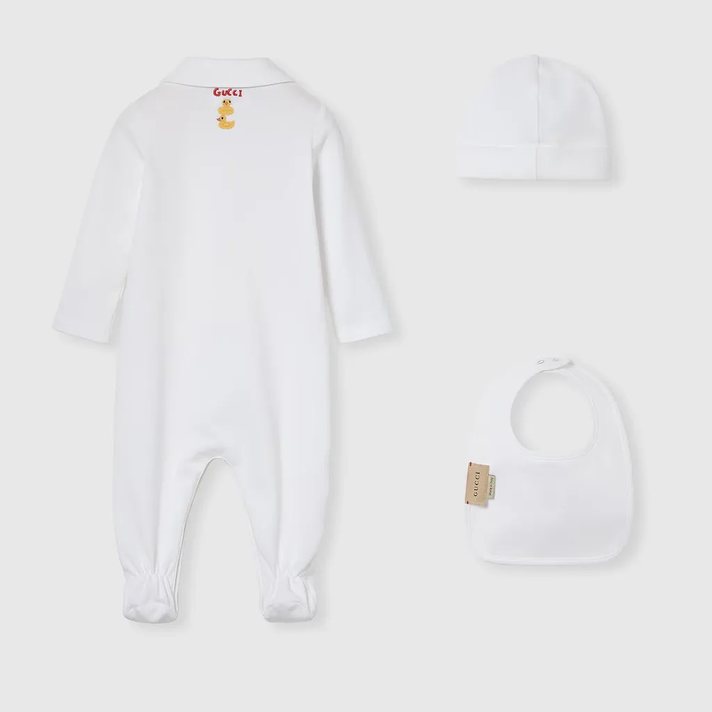 Baby Printed Cotton Three-Piece Gift Set