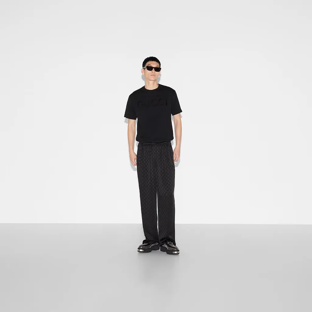 Gg Satin Jogging Trouser