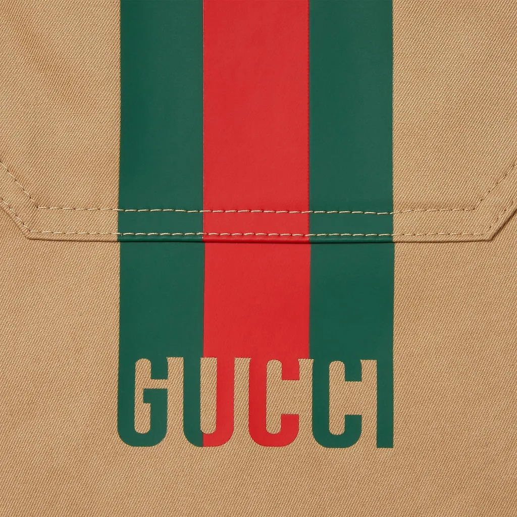 Compact Cotton Twill Trousers With Web