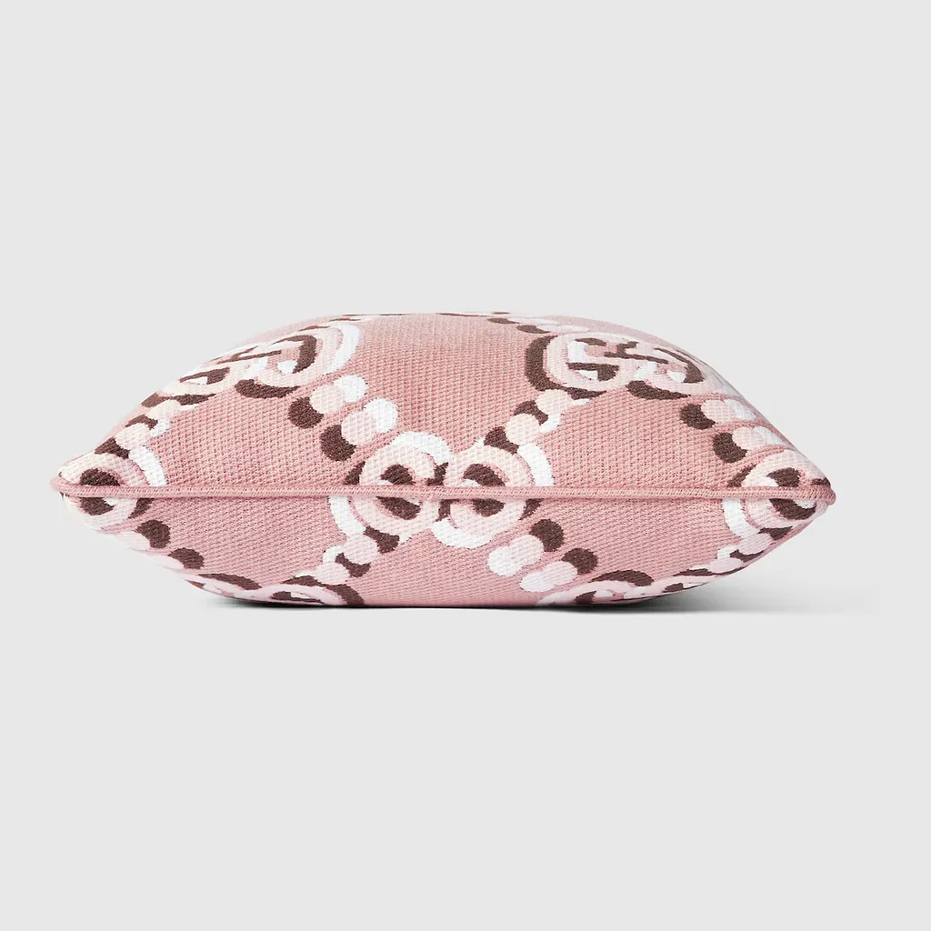 Wool Cushion With Gg Shadow