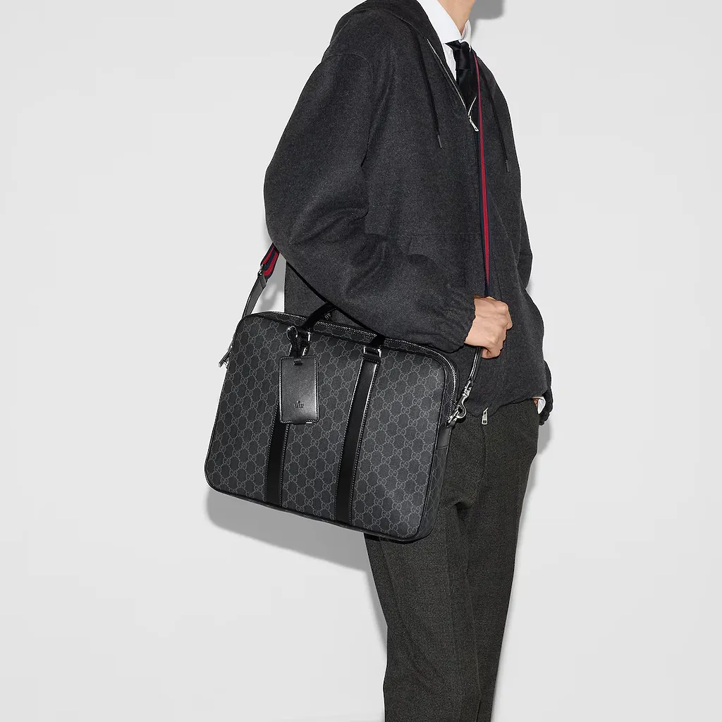 Gg Black Medium Briefcase