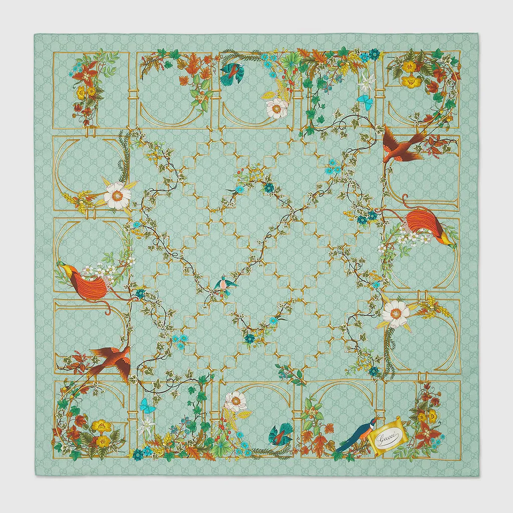 Printed Silk Carré
