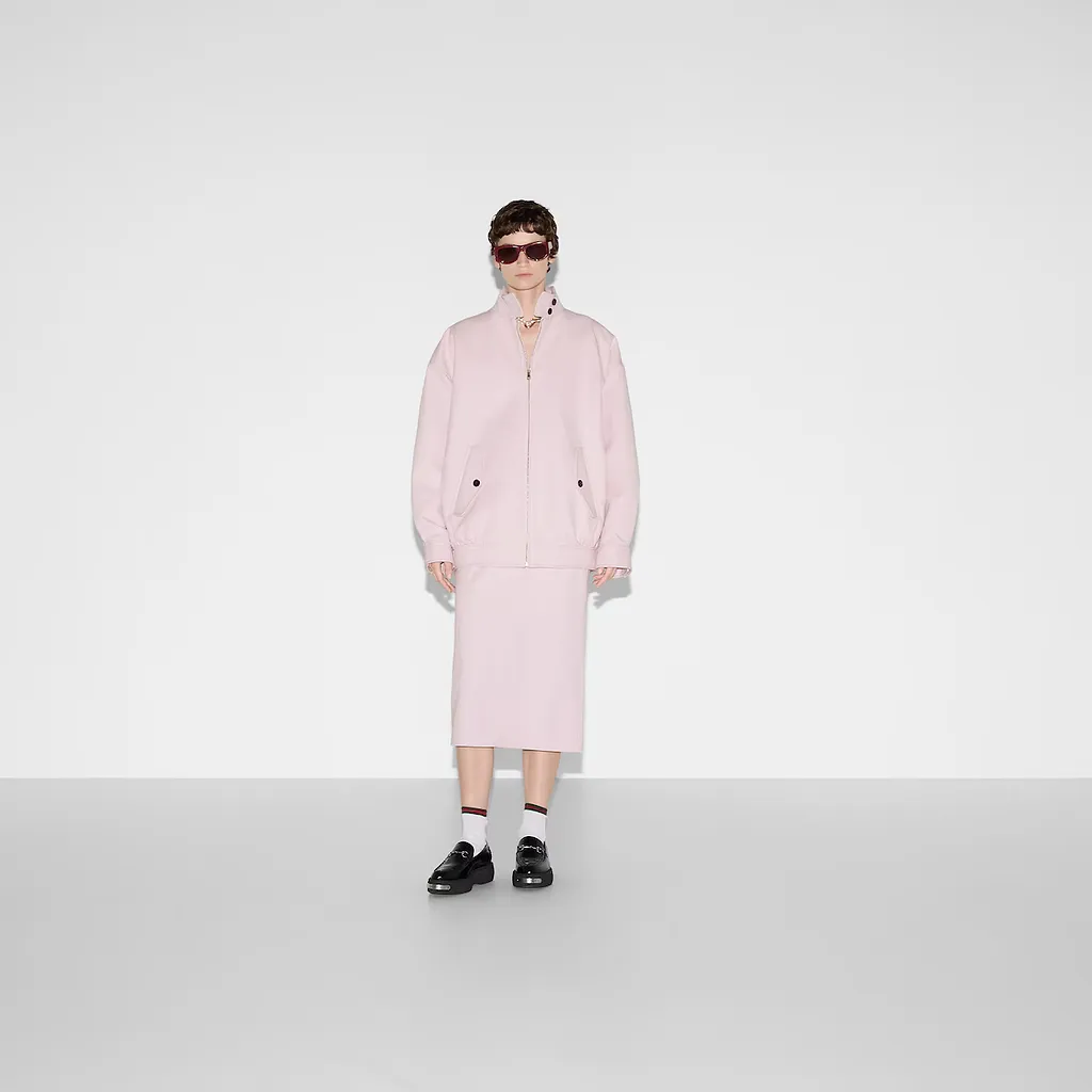 Cotton Canvas Delavé Bomber Jacket