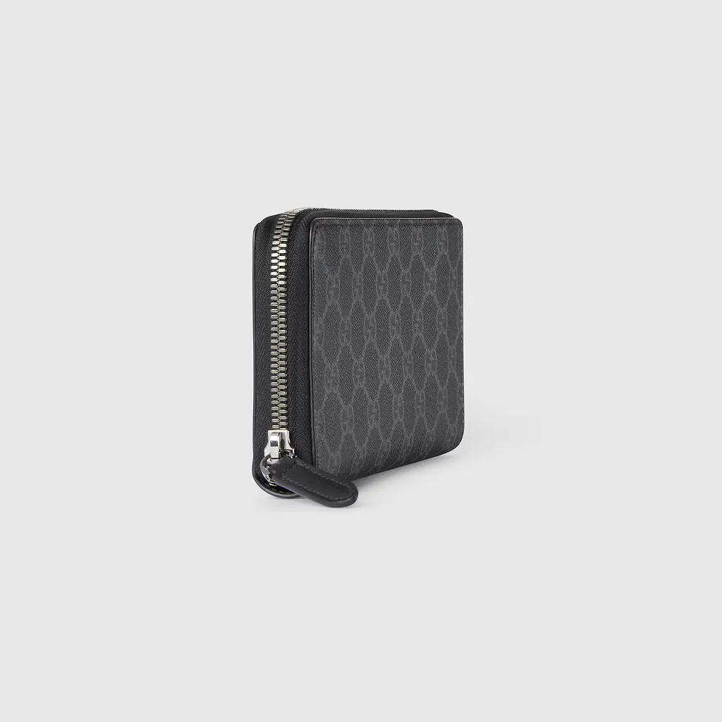 Gg Emblem Zip Around Wallet
