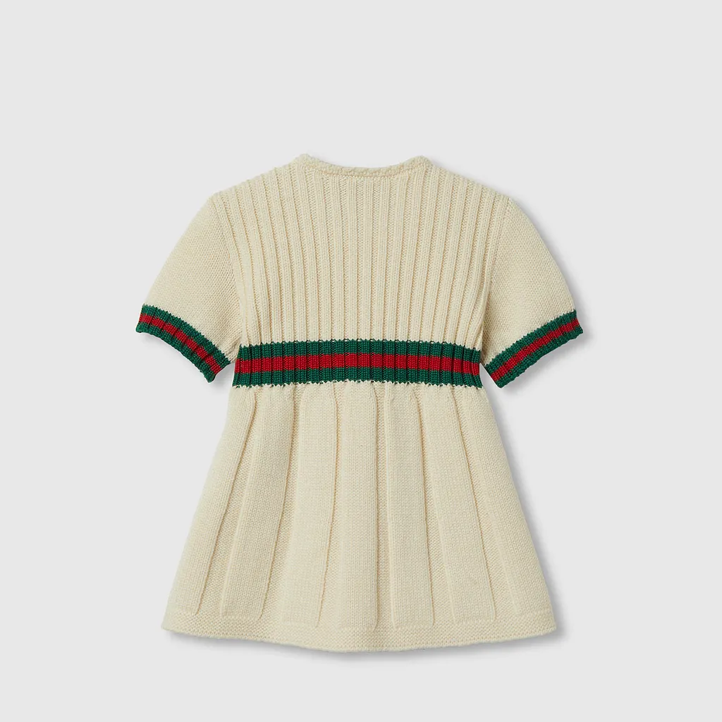 Baby Wool Dress With Web