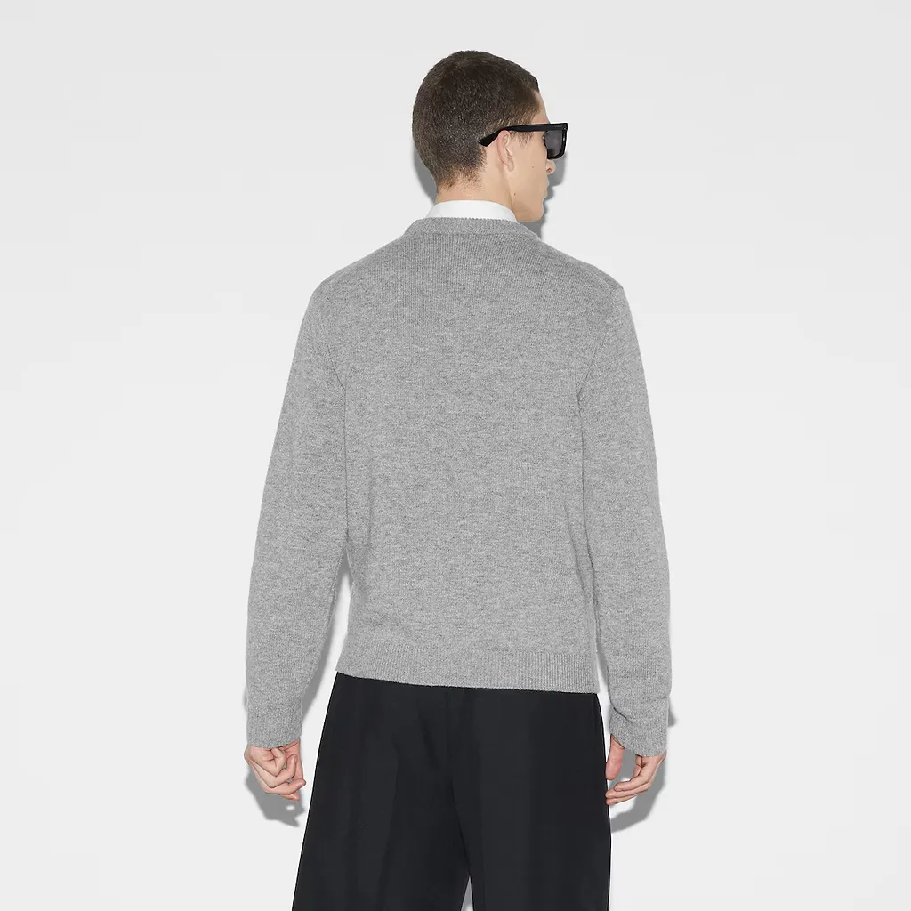 Wool Sweater With Gucci Intarsia