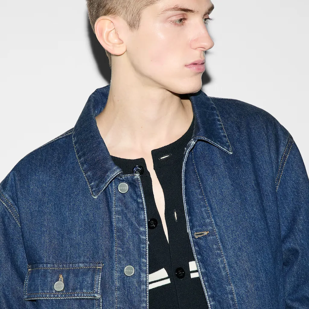 Lasered Denim Jacket