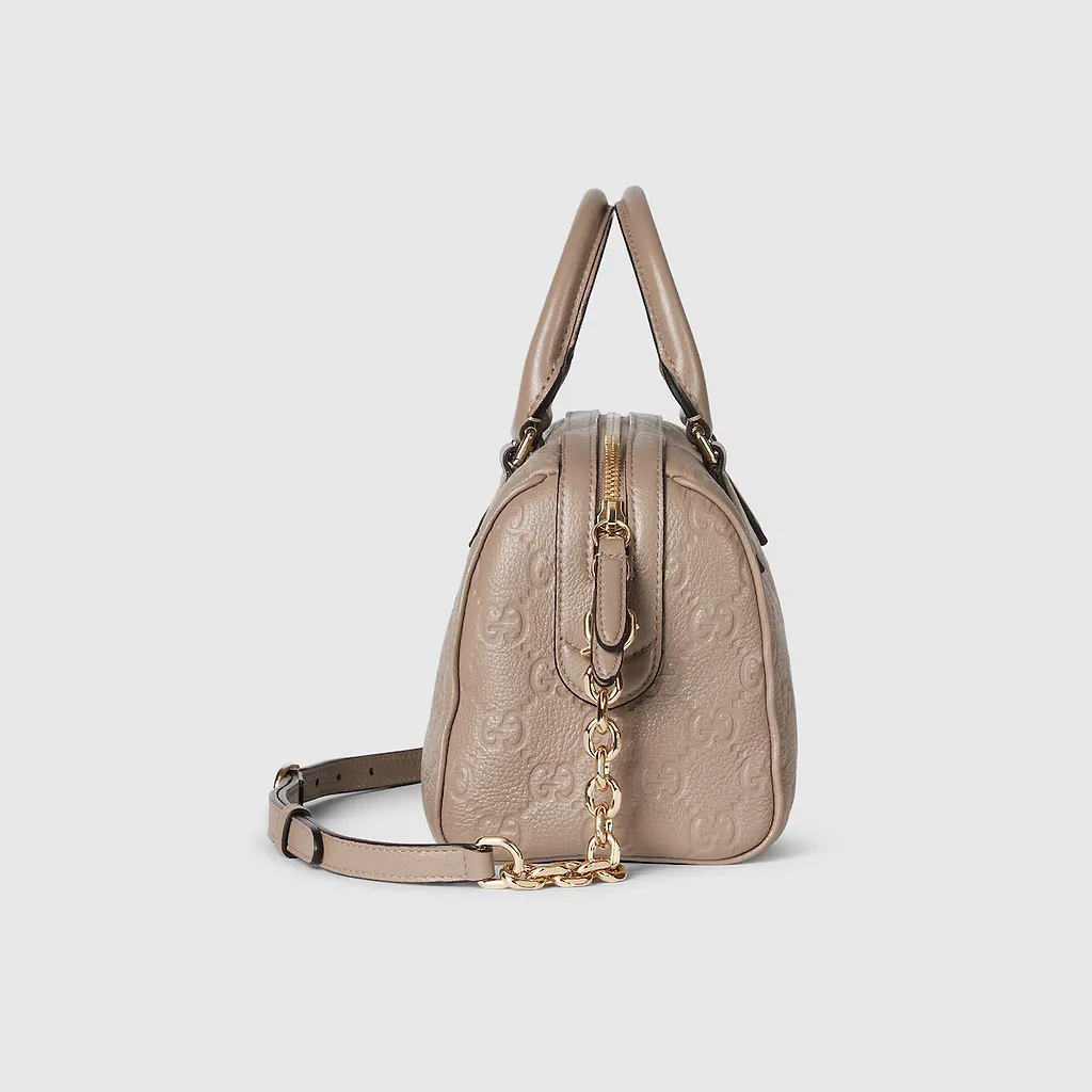 Gg Emblem Medium Boston Bag