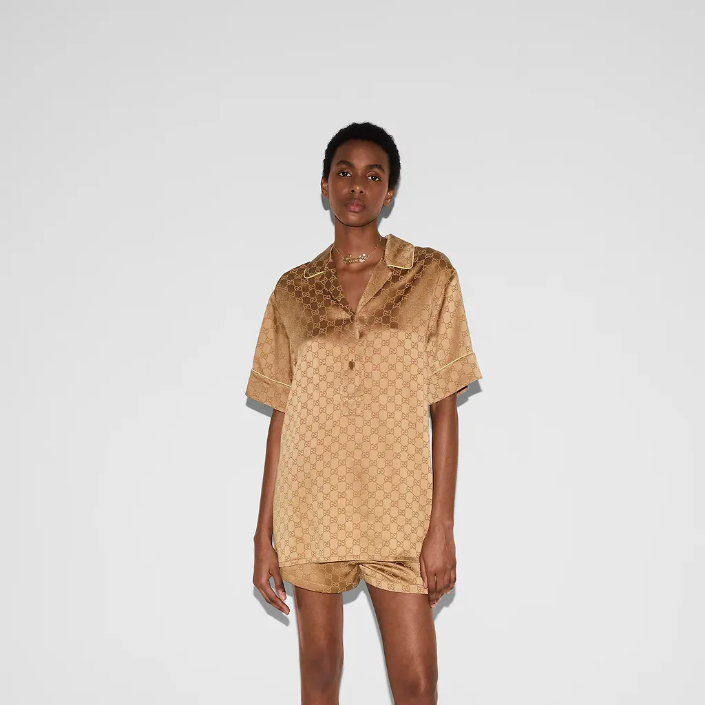Gg Satin Shirt