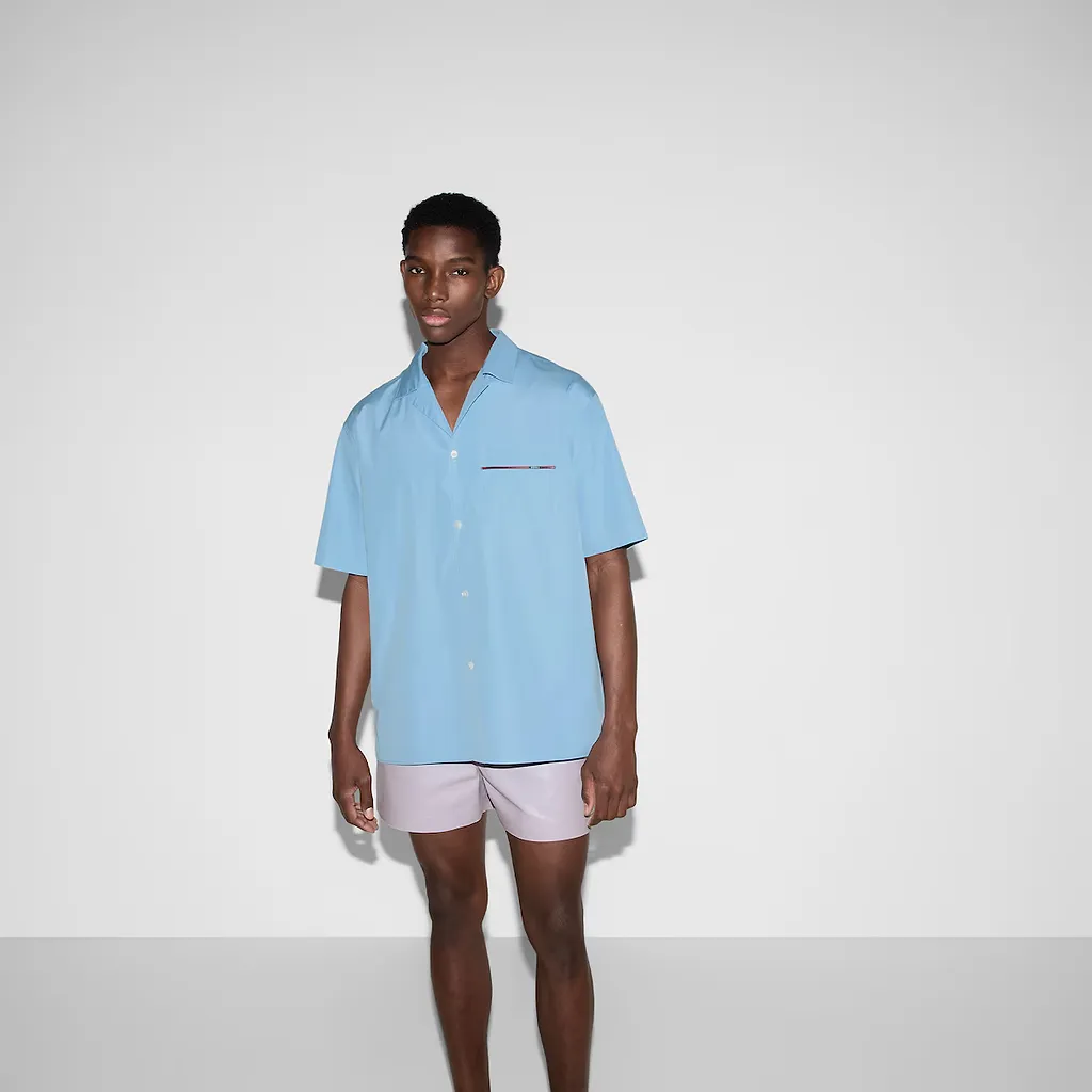 Regular Fit Cotton Shirt With Web