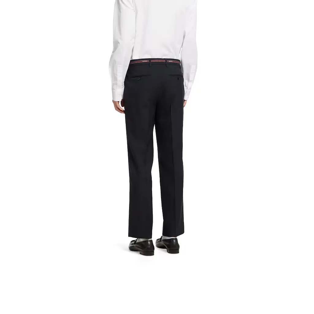 Wool Pant With Selvedge Detail
