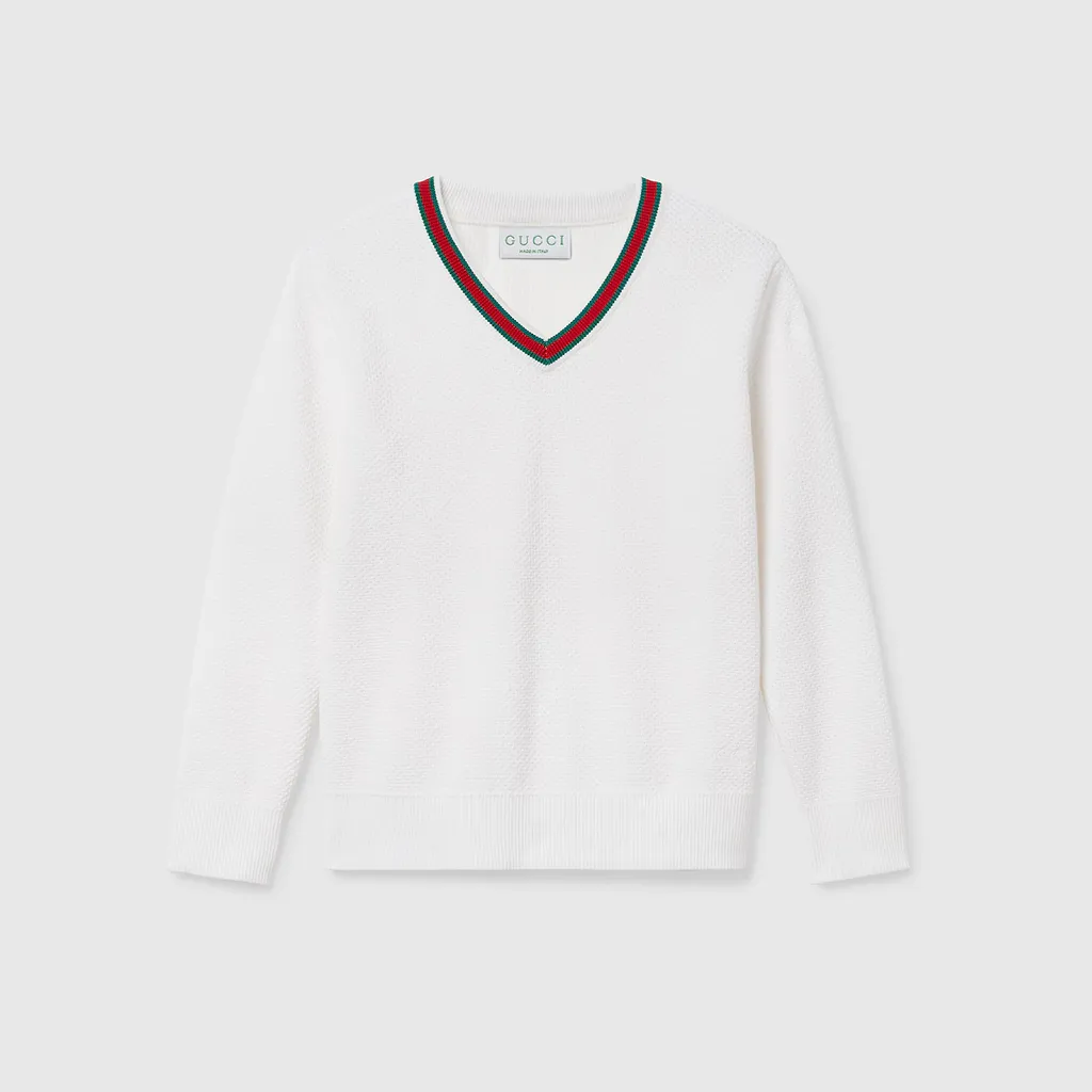 Children's Embroidered Cotton Jumper