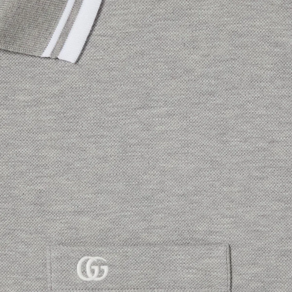 Cotton Piquet Polo Shirt With Embroidery