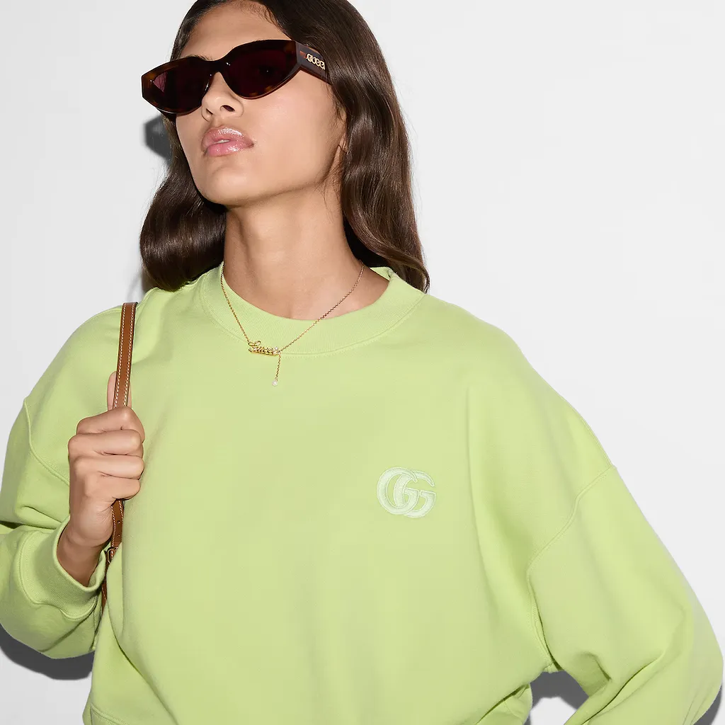 Embroidered Cotton Jersey Sweatshirt