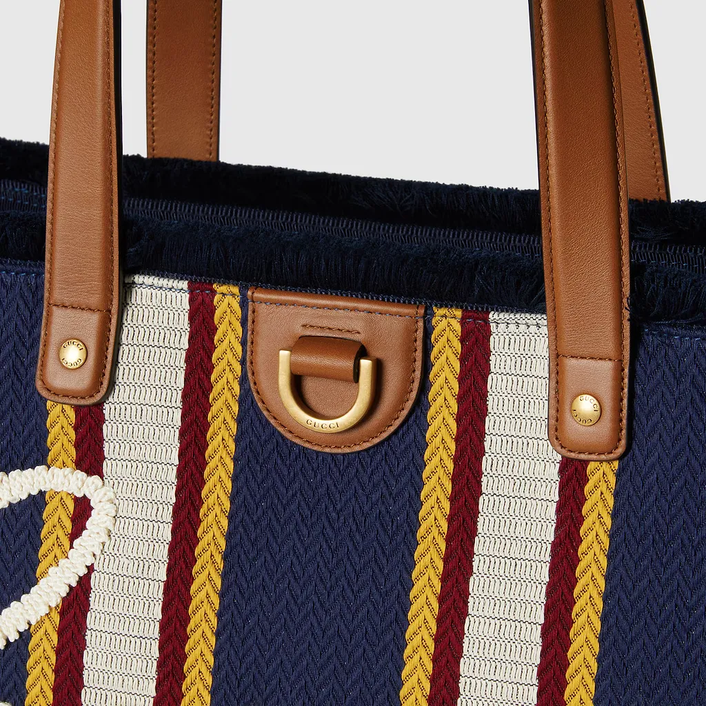 Embroidered Medium Canvas Tote Bag