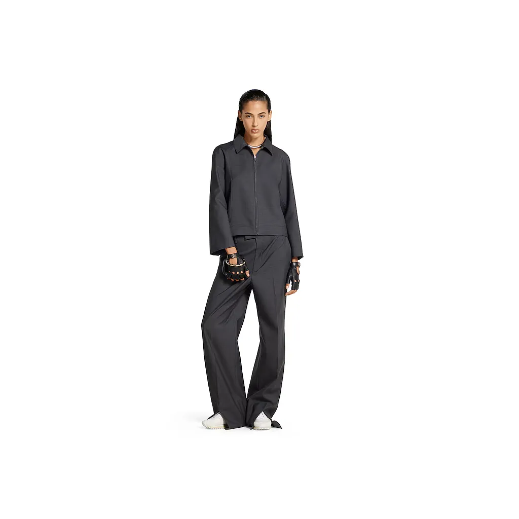 Oversize Low Waist Wool Pant
