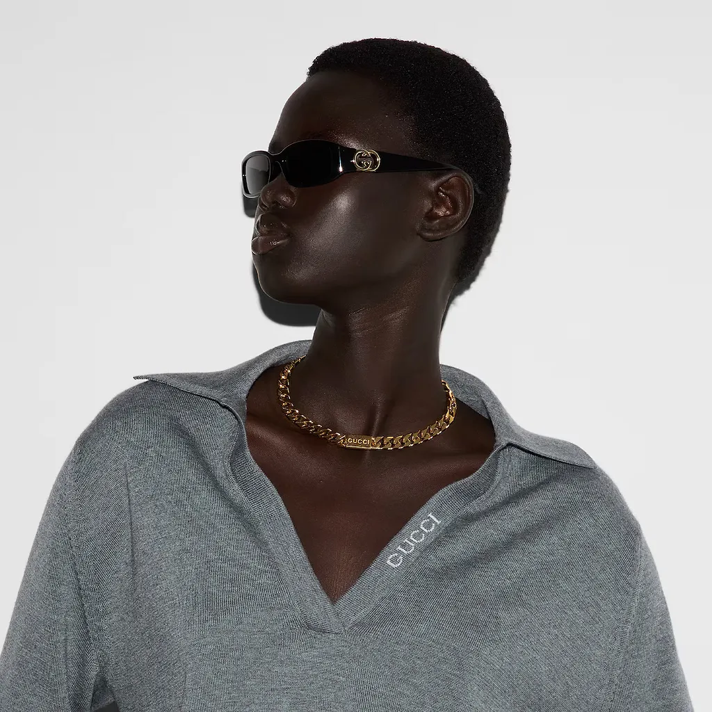 Gucci Script Chain Necklace