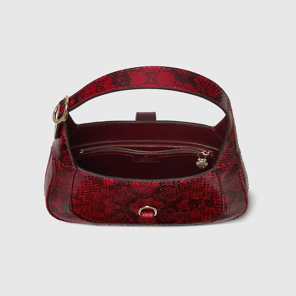 Gucci Jackie Small Python Shoulder Bag