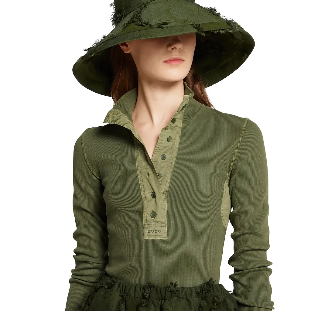 Cotton Rib Long-Sleeve T-Shirt