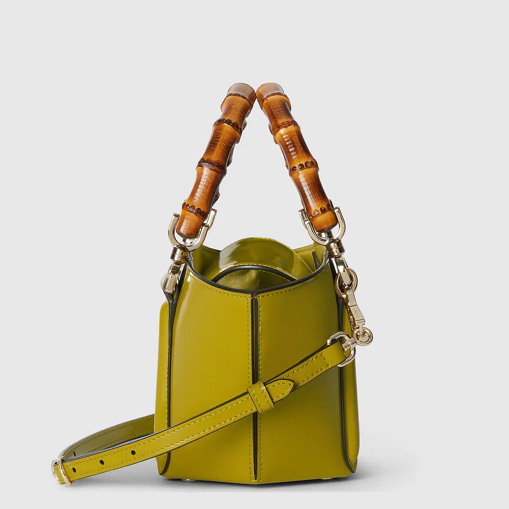 Mini Bamboo Top Handle Tote Bag