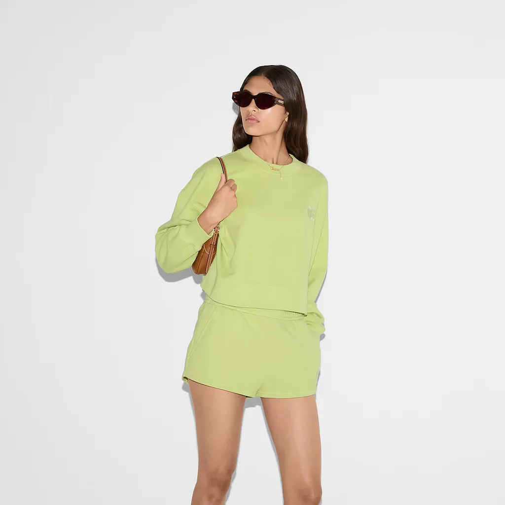 Embroidered Cotton Jersey Shorts