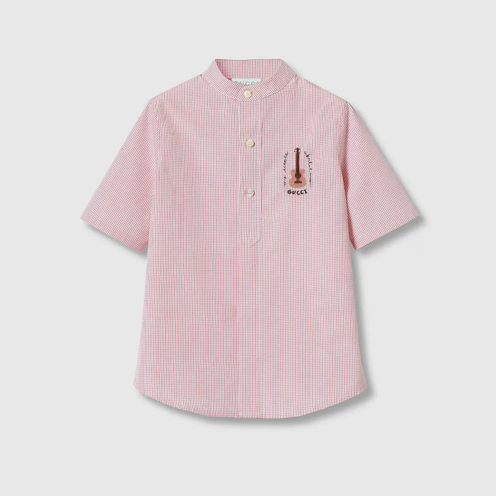 Children's Embroidered Cotton Shirt