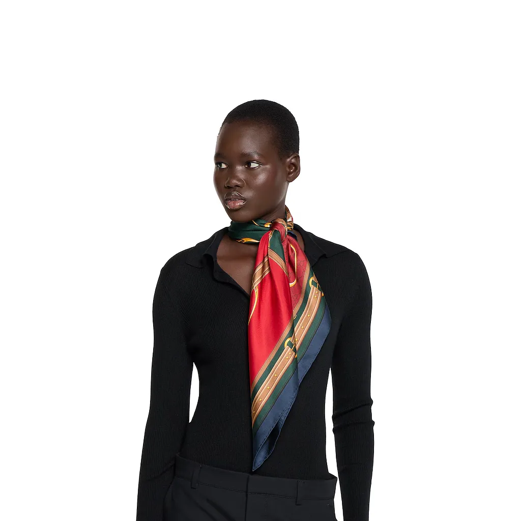 Printed Silk Carré