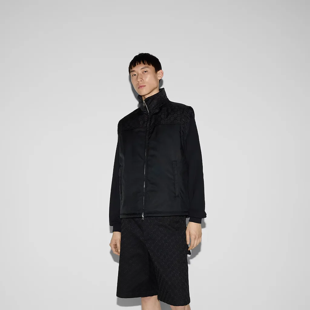 Gg Heavy Nylon Gilet