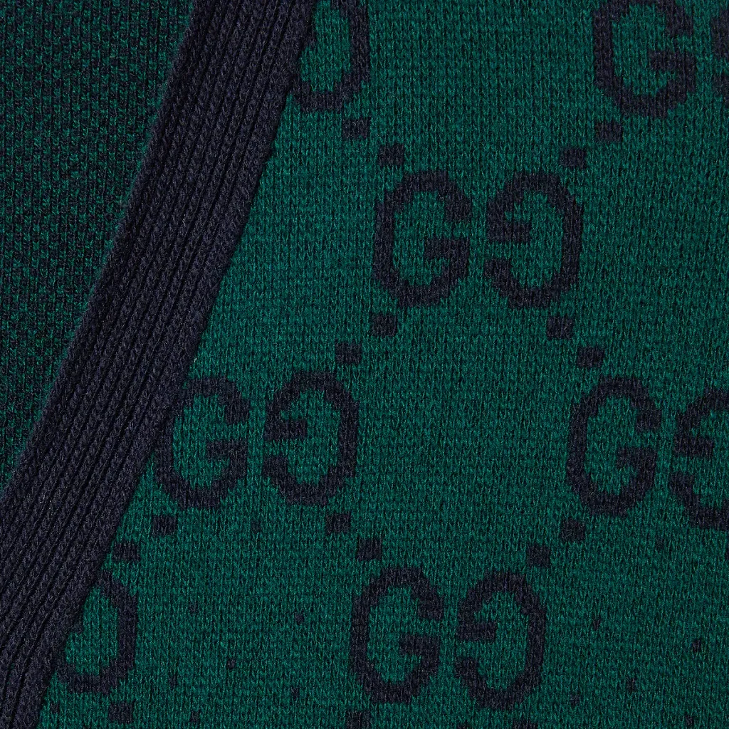 Gg Degradé Wool Jacquard Cardigan