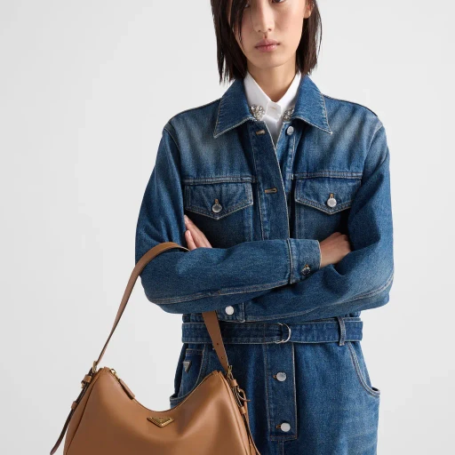 Prada AimÉE Medium Leather Shoulder Bag