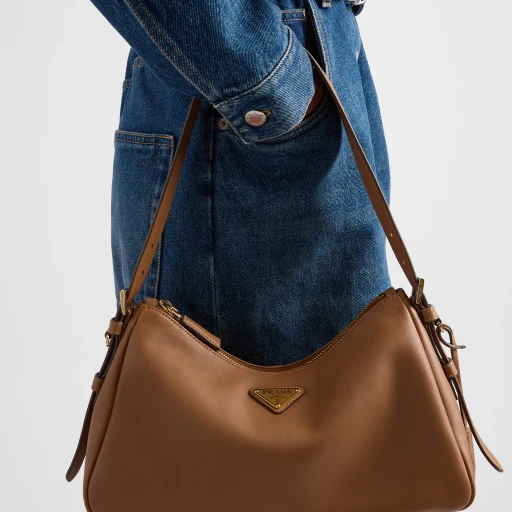 Prada AimÉE Medium Leather Shoulder Bag