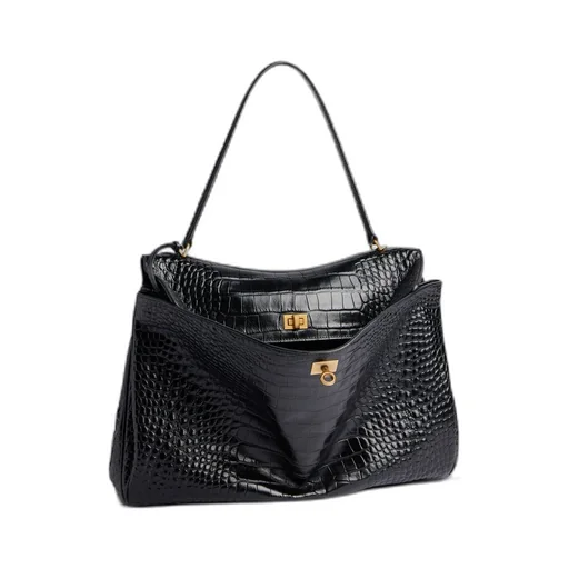 Rodeo Large Handbag Crocodile Embossed