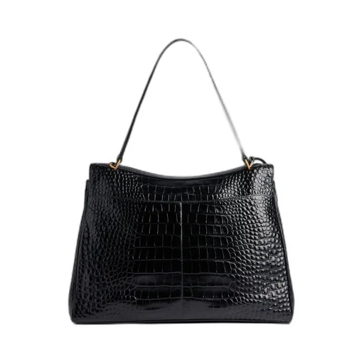 Rodeo Large Handbag Crocodile Embossed
