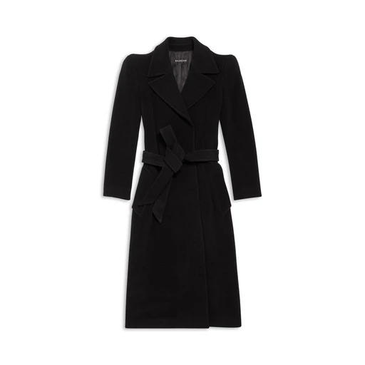 Round Shoulder Fitted Coat