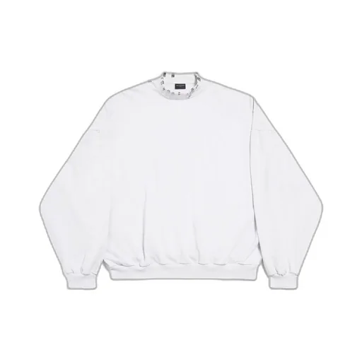 Pierced Round Sweatshirt Oversized