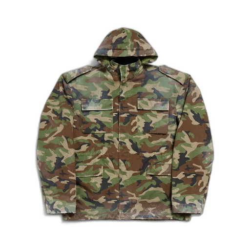Dark Camo Biker Army Jacket