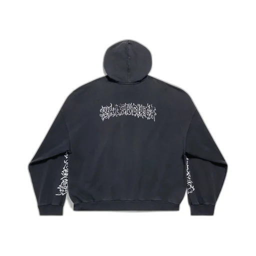 DIY Metal Outline Hoodie Oversized