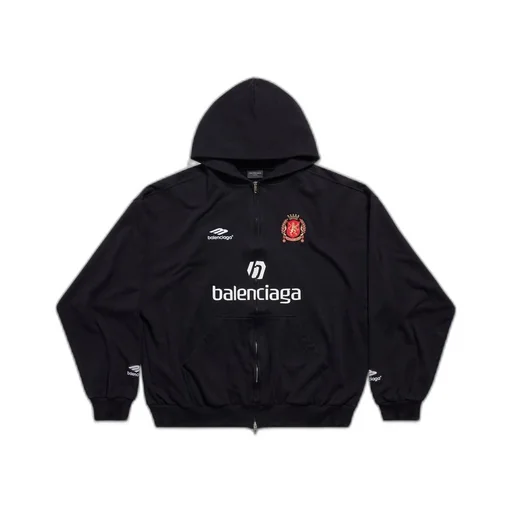 Barcelona Soccer Zip-Up Hoodie Medium Fit