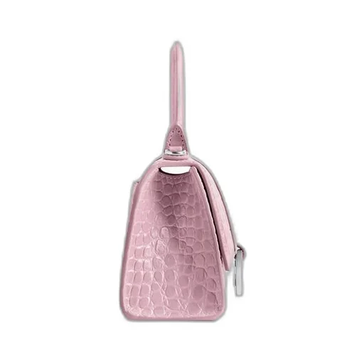 Hourglass Xs Handbag Crocodile Embossed