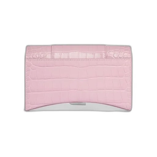 Hourglass Wallet On Chain Crocodile Embossed