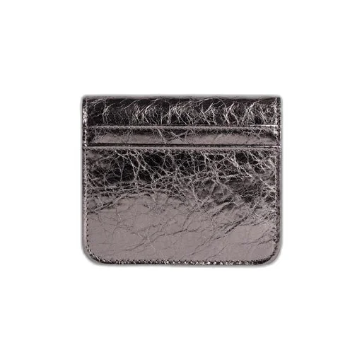Monaco Flap Coin And Card Holder Metallized
