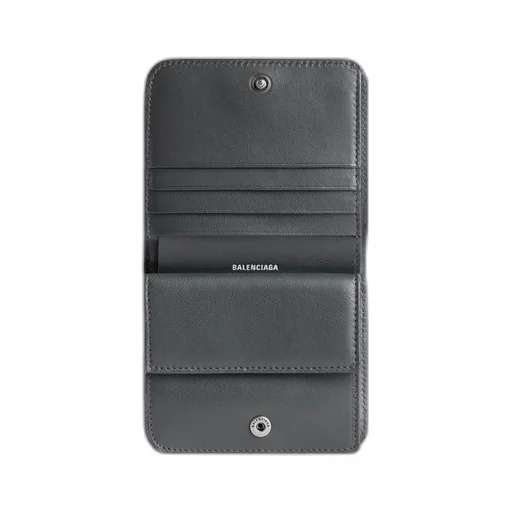 Monaco Flap Coin And Card Holder Metallized