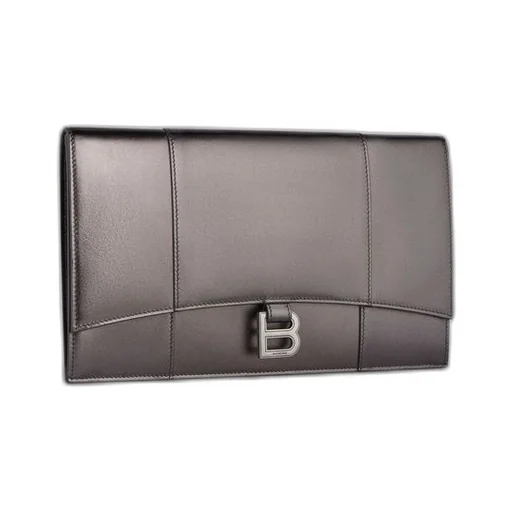 Hourglass Flat Pouch With Flap Metallized