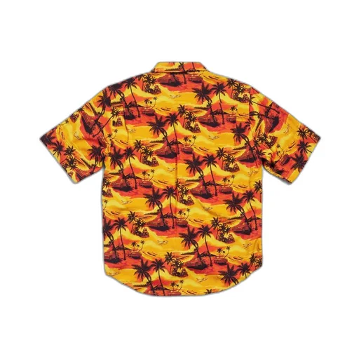 Hawaiian Car Minimal Short Sleeve Shirt Large Fit