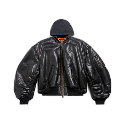 DIY Metal Outline Hooded Bomber