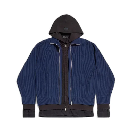 Unity Sports Icon Layered Zip-Up Hoodie Oversized
